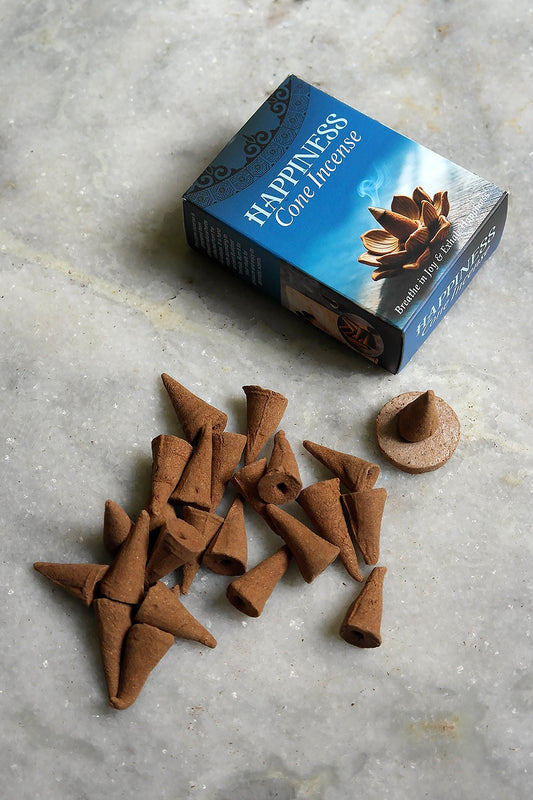 Happiness Cone Incense – Himalayan Fragrance for Joyful Moments