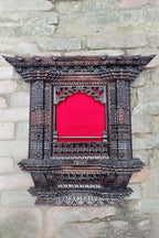 Traditional Newari Handcrafted Wooden Window style Photo frame - Vajracrafts