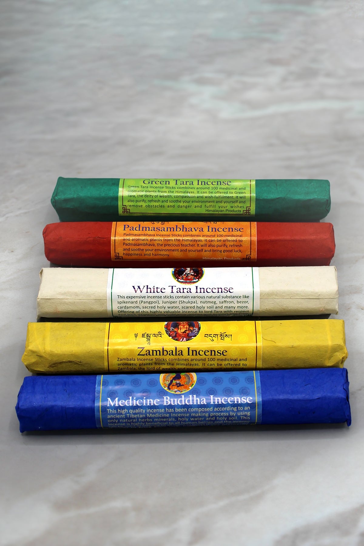 Five Packs of Tibetan Deities Incense