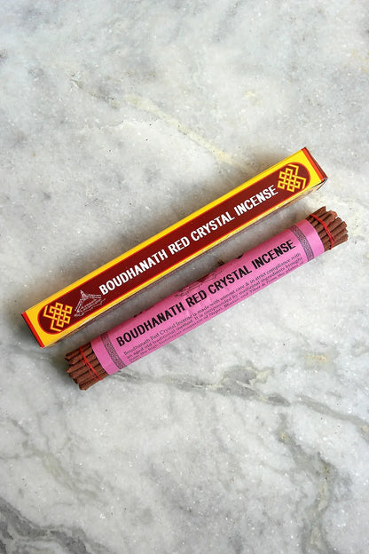 Boudhanath Red Crystal Incense - Vajracrafts