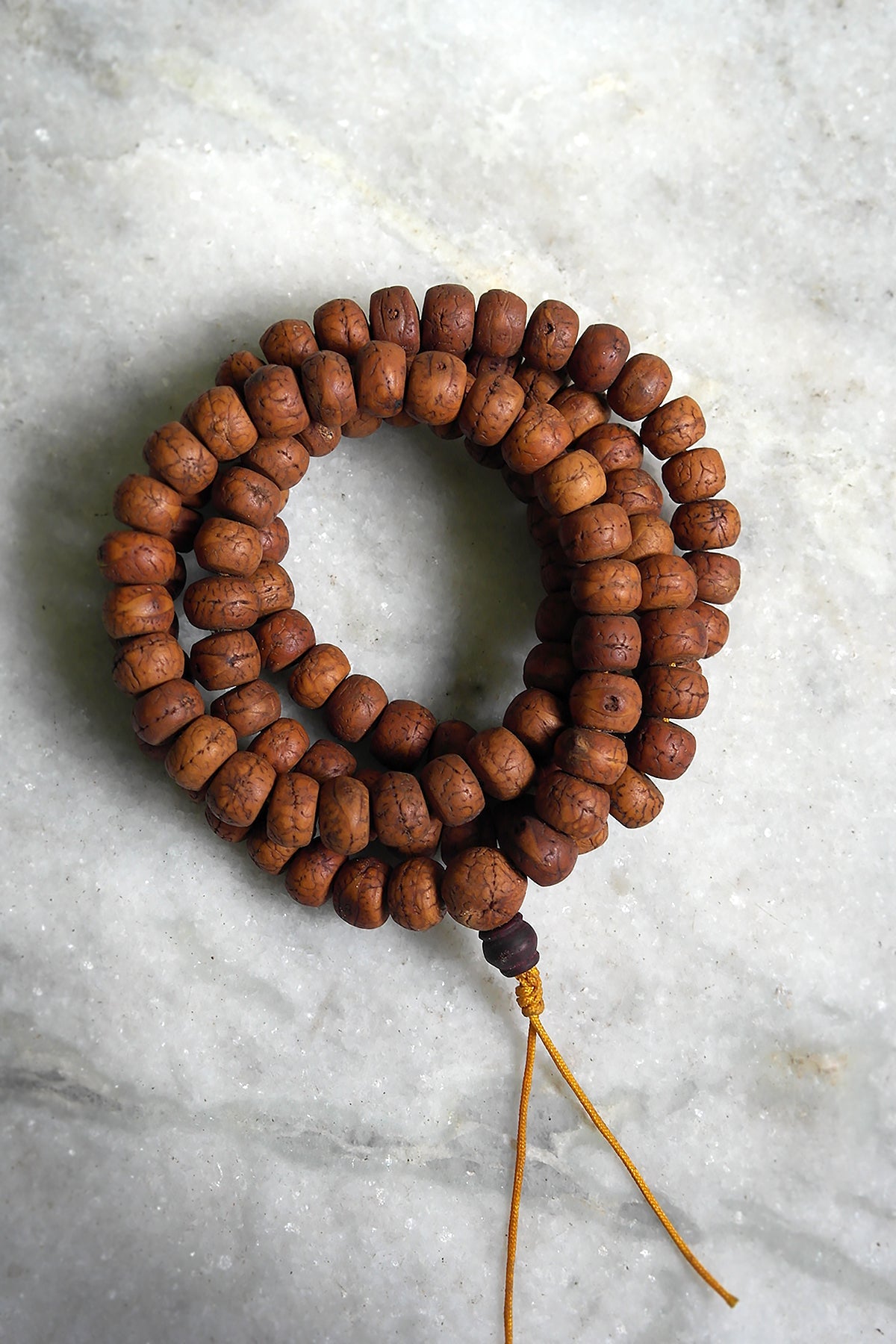 Natural color Bodhi Beads Prayer Mala 12mm - Meditation Mala