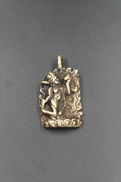 Dakini Vajrayogini Brass Pendant | Sacred Tantric Talisman for Spiritual