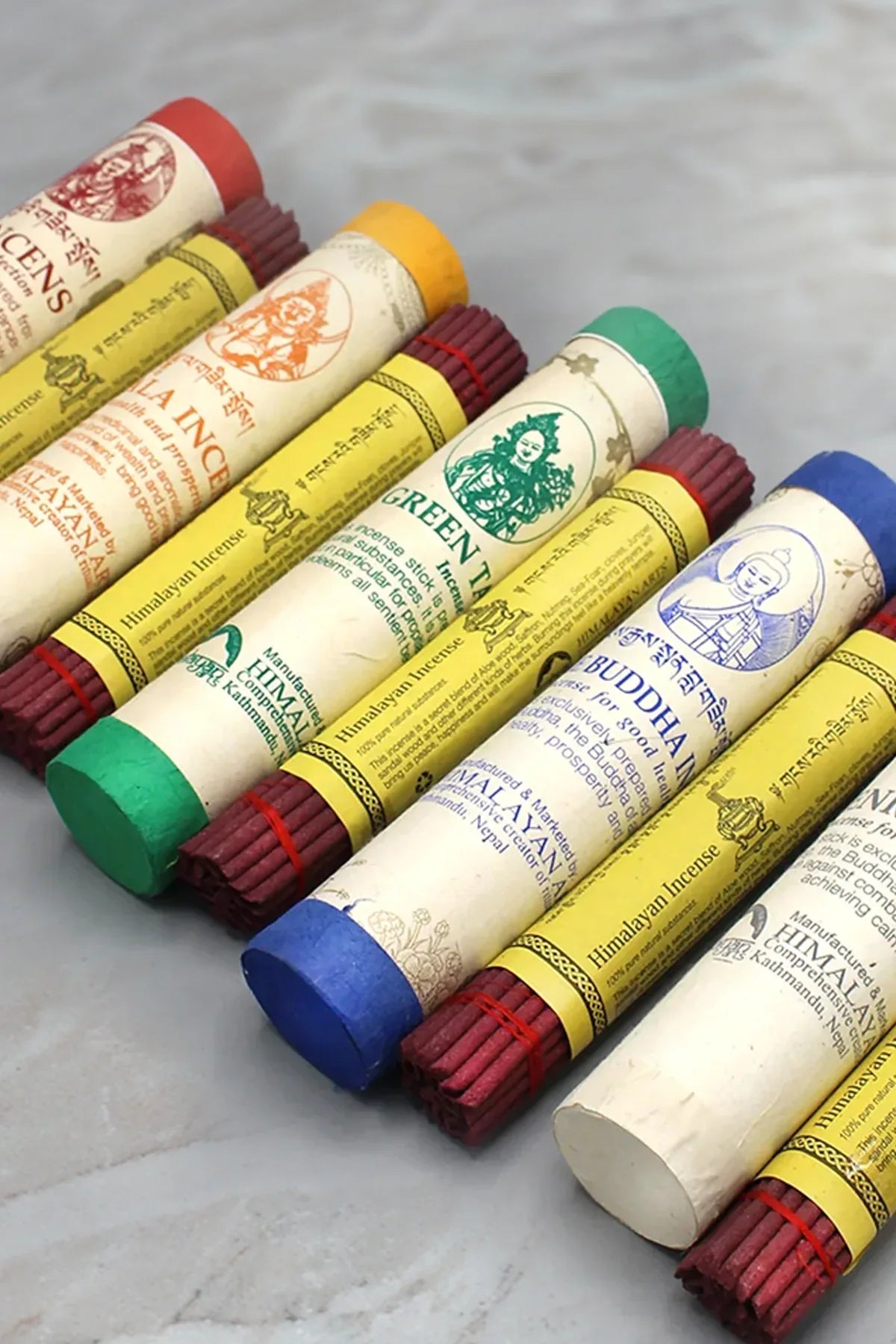 Tibetan Deities Incense Gift Set of five - Vajracrafts