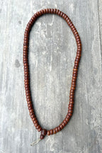 Flat Beads Cut Design Bodhi Meditation Prayer Mala 12mm - Vajracrafts