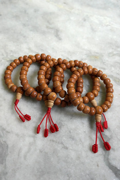 Natural Bodhi Seed Wrist Mala/Bracelet, 12mm - Vajracrafts