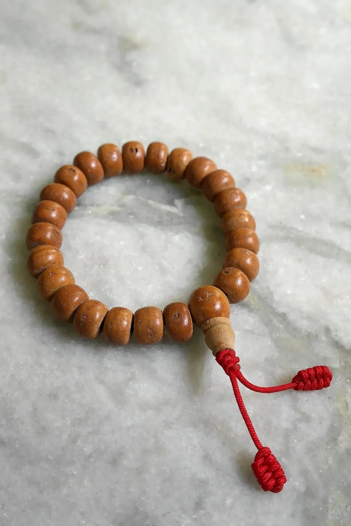 Natural Bodhi Seed Wrist Mala/Bracelet, 12mm - Vajracrafts
