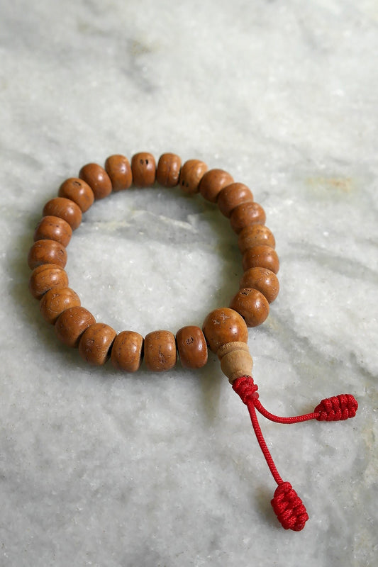 Natural Bodhi Seed Wrist Mala/Bracelet, 12mm