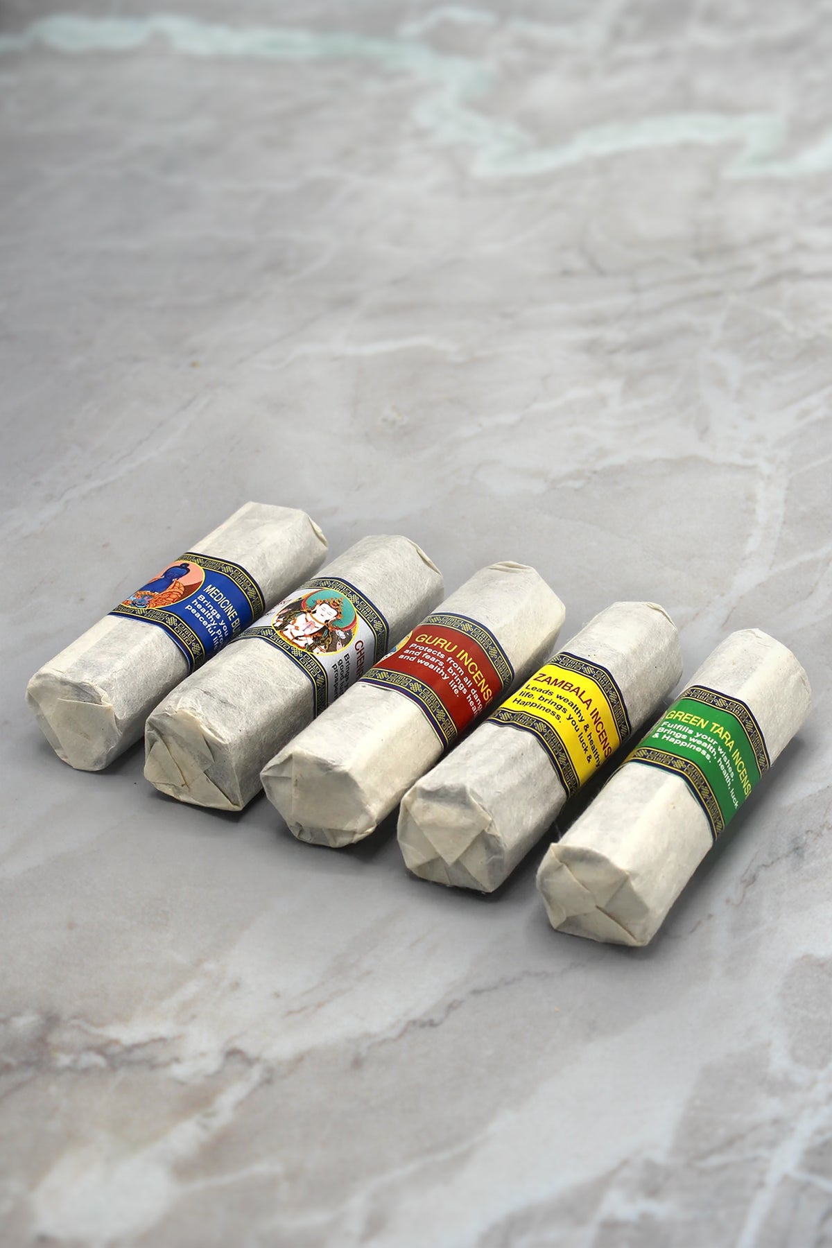 Set of 5 Mini Tibetan Deities Incense Gift Pack