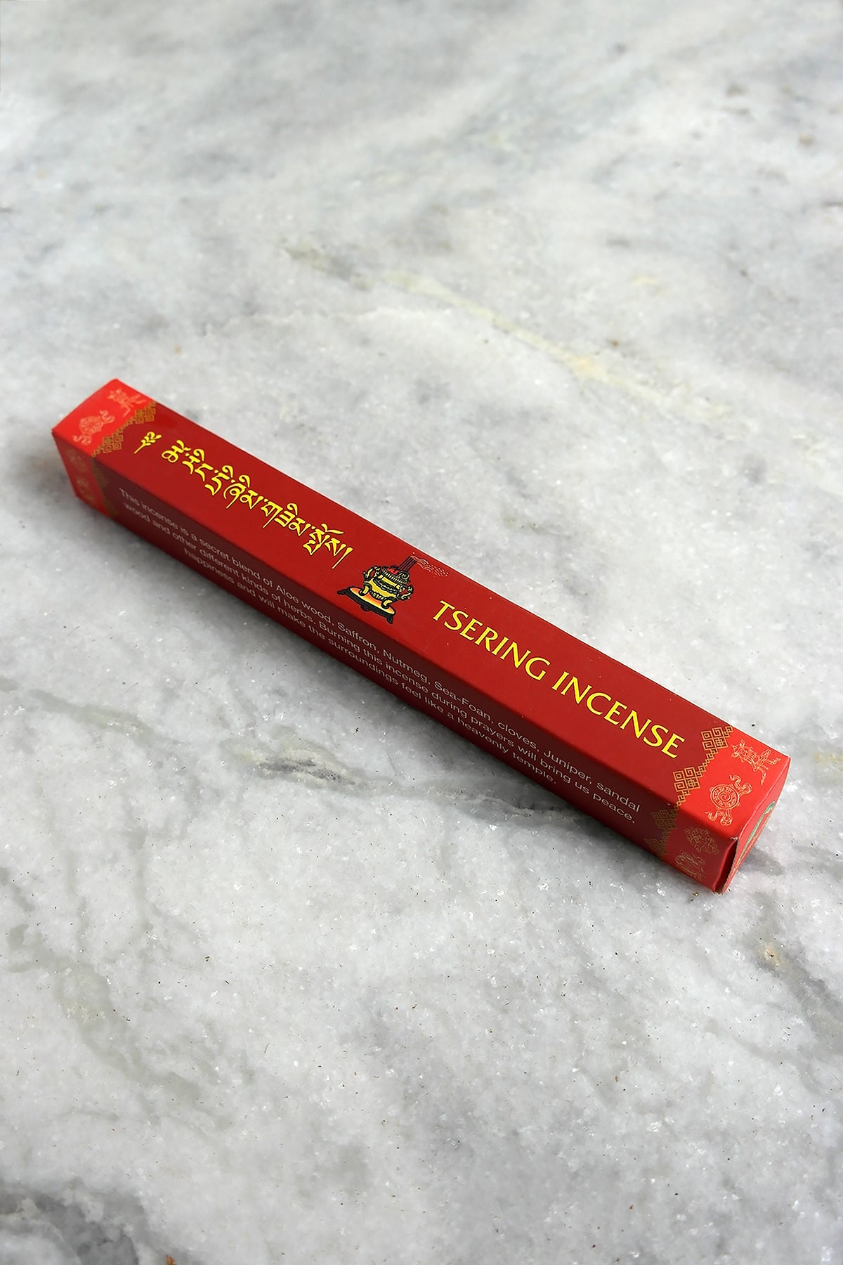 Himalayan Tsering Incense in Red Cover