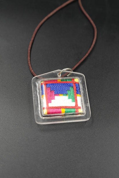 Aparimita Tibetan Mantra Amulet with Hard Plastic Cover, Amitayus Buti
