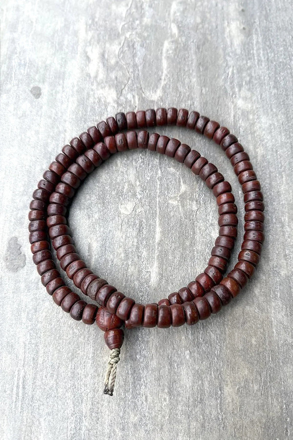 Buddhism Buddha Chitta, carved Dark Bodhi Beads Prayer Mala 12mm - Meditation Mala - Vajracrafts