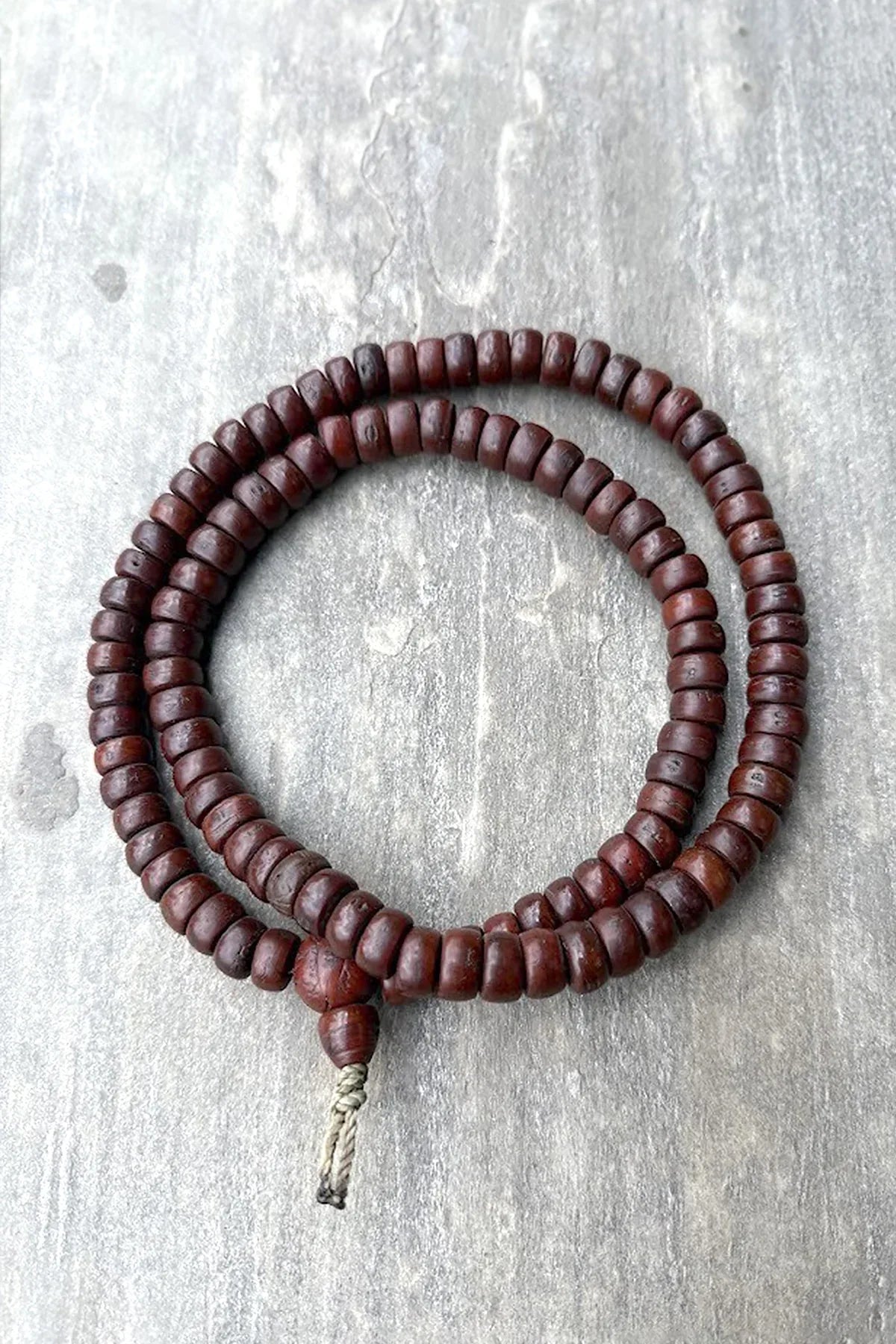 Buddhism Buddha Chitta, carved Dark Bodhi Beads Prayer Mala 12mm - Meditation Mala - Vajracrafts