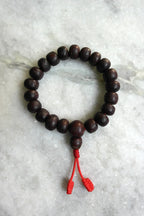 Dark Bodhi Seed Wrist Mala, 12mm - Your Journey to Mindful Fulfillment - Vajracrafts