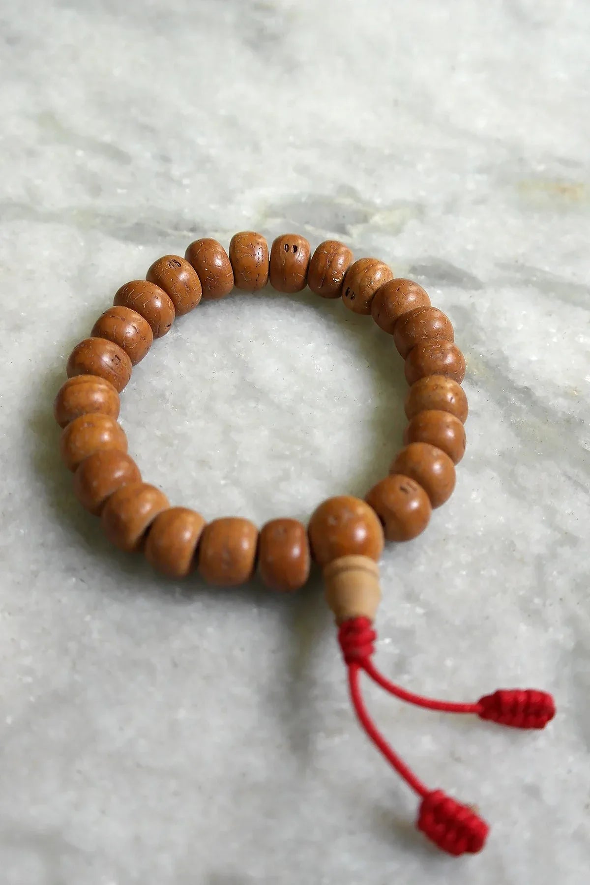 Natural Bodhi Seed Wrist Mala/Bracelet, 12mm - Vajracrafts