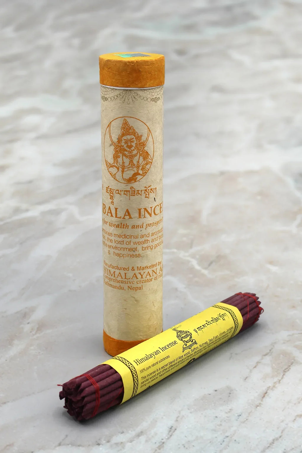 Tibetan Zambala Large Tube Incense - Vajracrafts