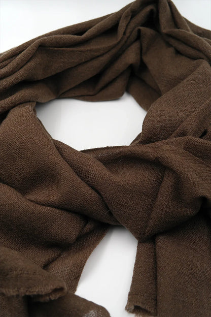 Coffee Color Pashmina Shawls for Women - Vajracrafts