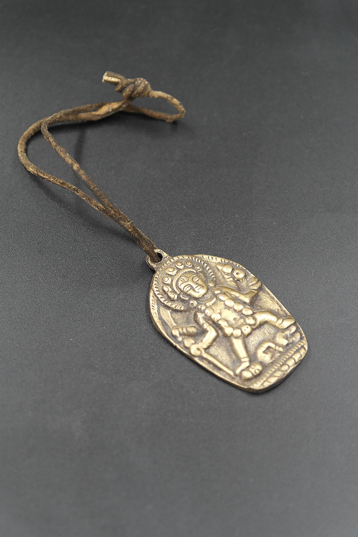 Solid Brass Maha Kali Pendant Necklace