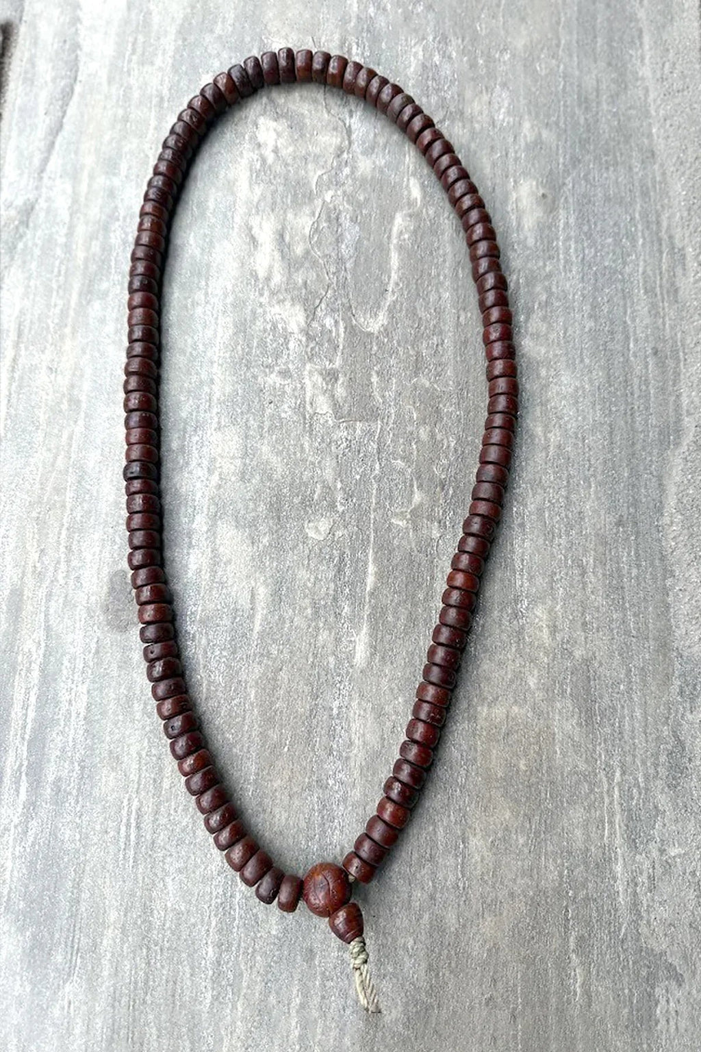 Buddhism Buddha Chitta, carved Dark Bodhi Beads Prayer Mala 12mm - Meditation Mala - Vajracrafts