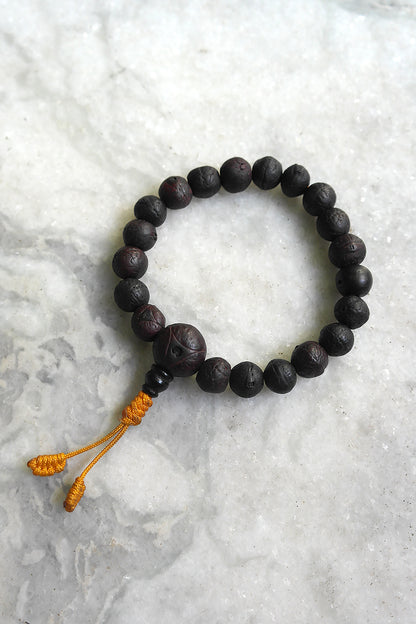 Black Buddha Chitta Wrist Mala