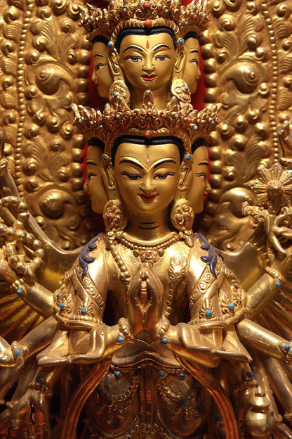 Sahasar Bhuj Lokeshwor, Avalokiteshvara Statue 24" - Vajracrafts