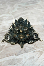 Tibetan handmade Cheppu Mask cum Wall Hanging small 8" - Vajracrafts