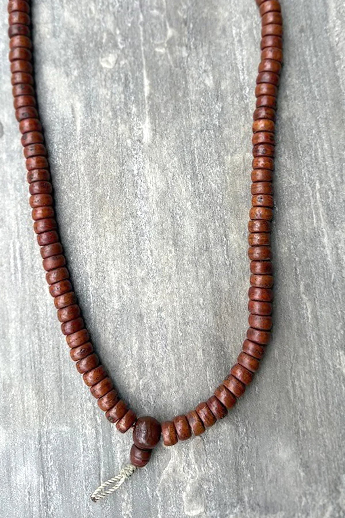 Flat Beads Cut Design Bodhi Meditation Prayer Mala 12mm - Vajracrafts