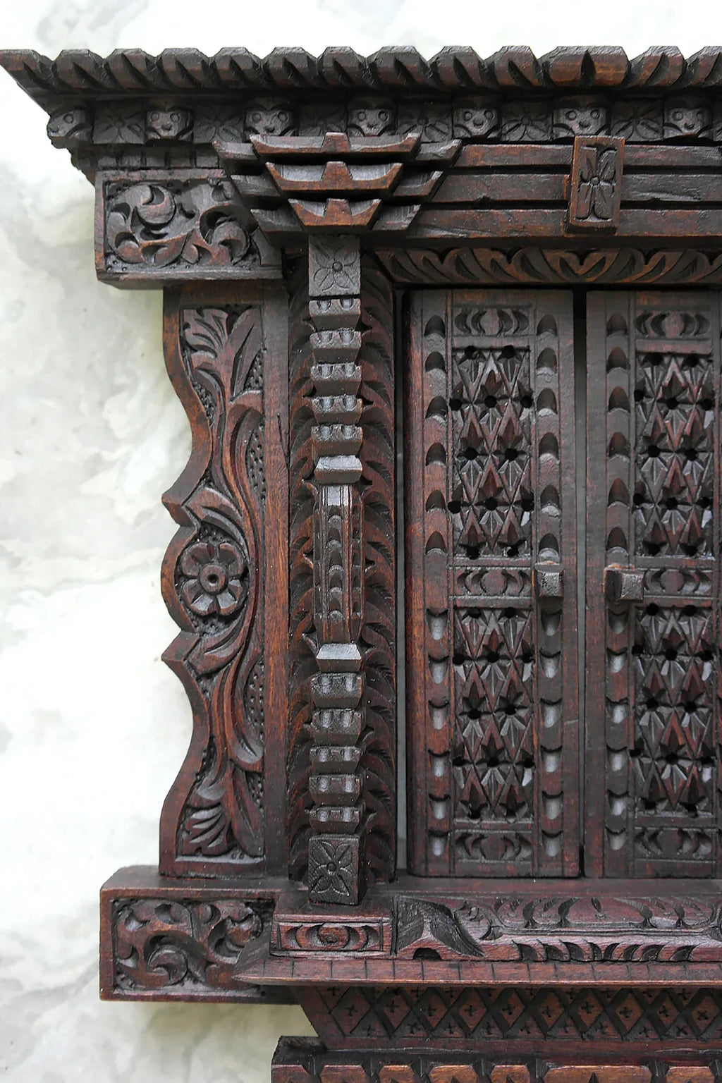 Traditional Newari Handcrafted swing styled Wooden Window - Vajracrafts
