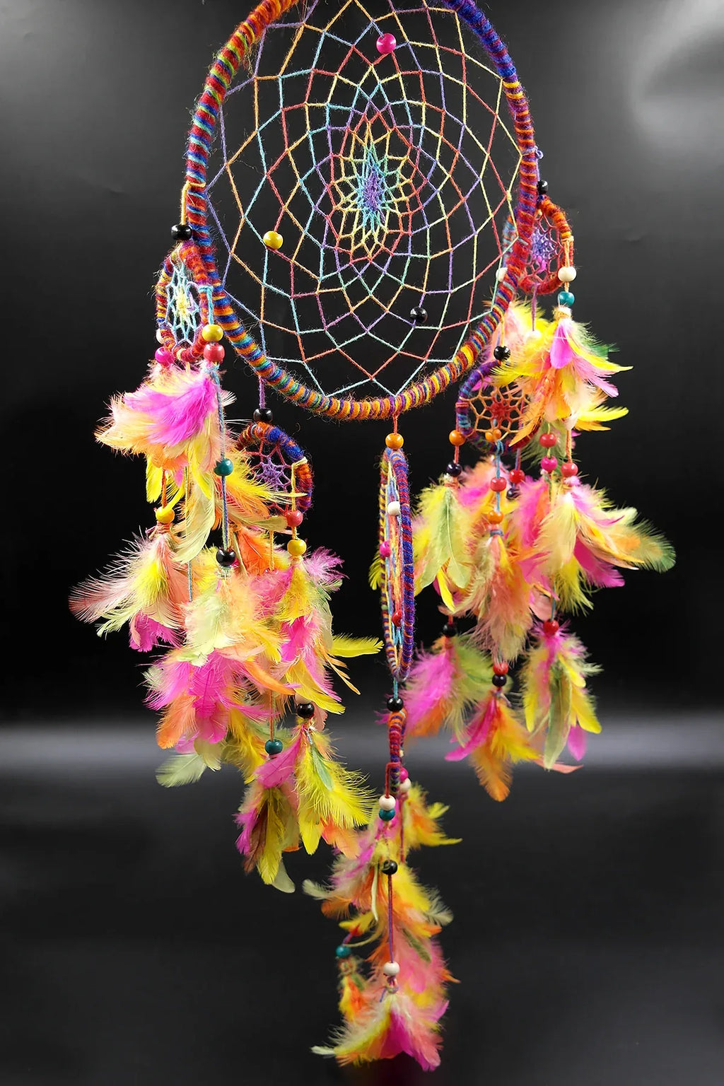 Dream Catcher wall hanging home decoration unique Colorful - Vajracrafts