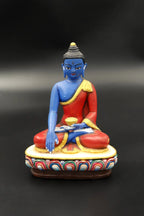 Hand painted handmade Shakyamuni Buddha Statue, 6" - Vajracrafts