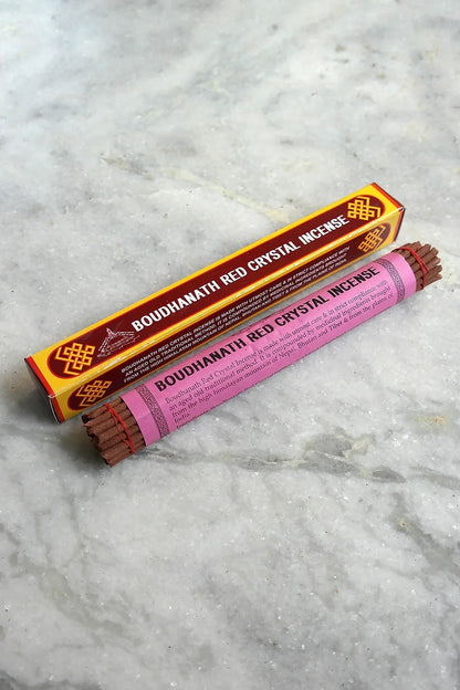 Boudhanath Red Crystal Incense - Vajracrafts