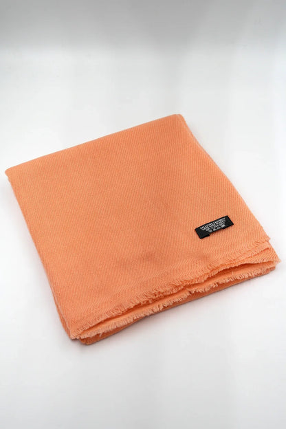 Pale Orange Pure Pashmina Shawls - Vajracrafts