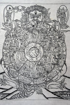 Kalachakra printed Lokta Paper Poster - Vajracrafts