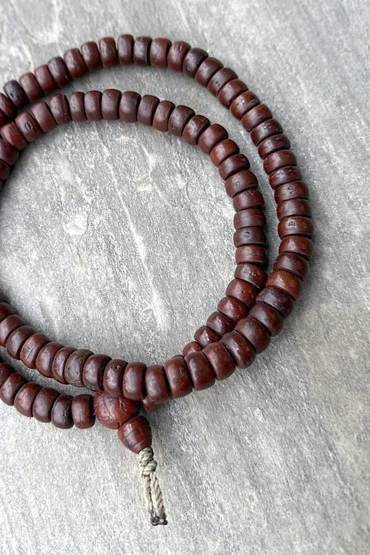 Buddhism Buddha Chitta, carved Dark Bodhi Beads Prayer Mala 12mm - Meditation Mala - Vajracrafts