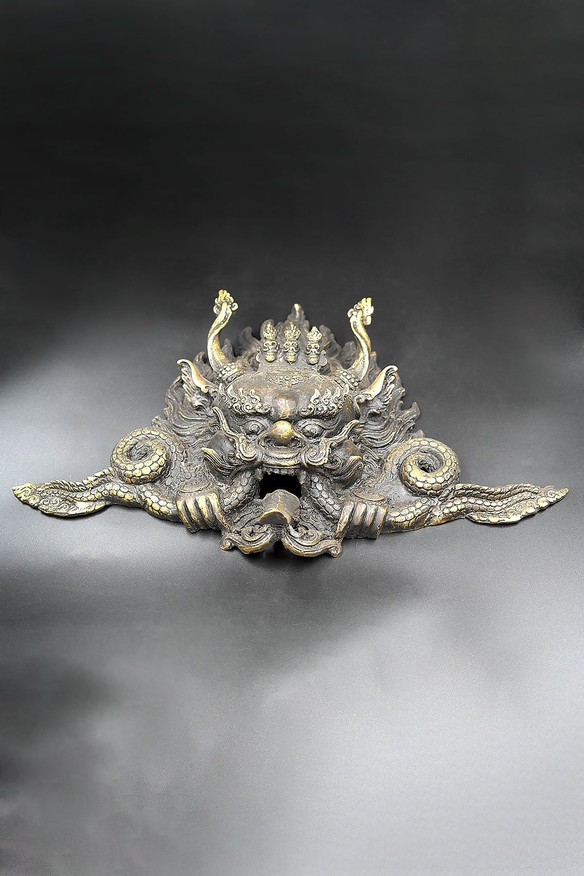 Handmade Tibetan Cheppu Wall Hanging Mask 11"