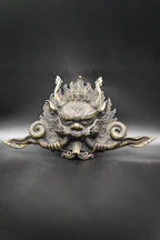 Handmade Tibetan Cheppu Wall Hanging Mask 11"