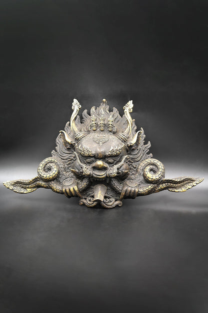 Handmade Tibetan Cheppu Wall Hanging Mask 11"