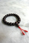 Dark Bodhi Seed Wrist Mala, 12mm - Your Journey to Mindful Fulfillment - Vajracrafts