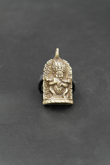 Mahakala Buddhist Protector Pendant, Panjarnata: Lord of the Pavilion