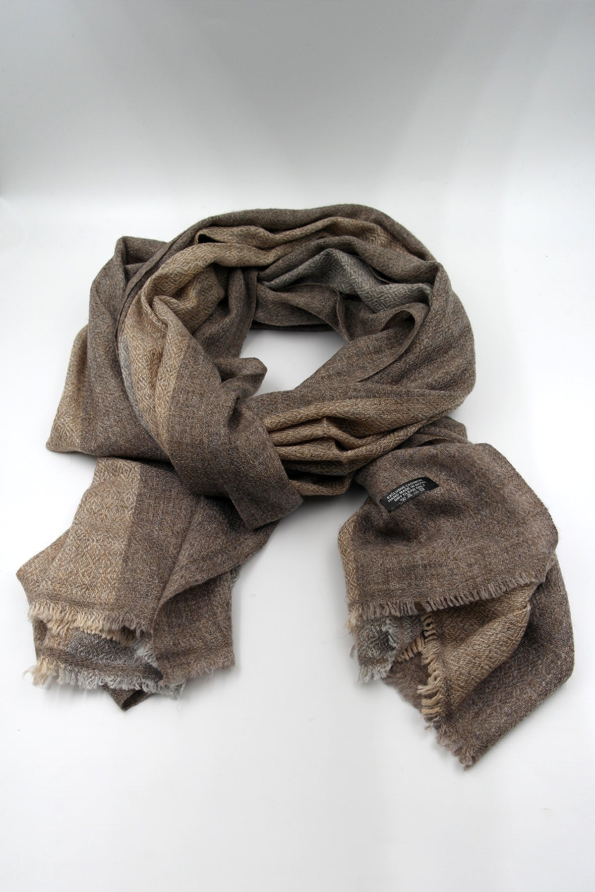 Beige and Grey color Pashmina Shawls for Women