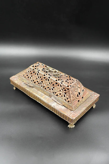 Traditional copper incense burner for aromatherapy and home fragrance - Vajracrafts