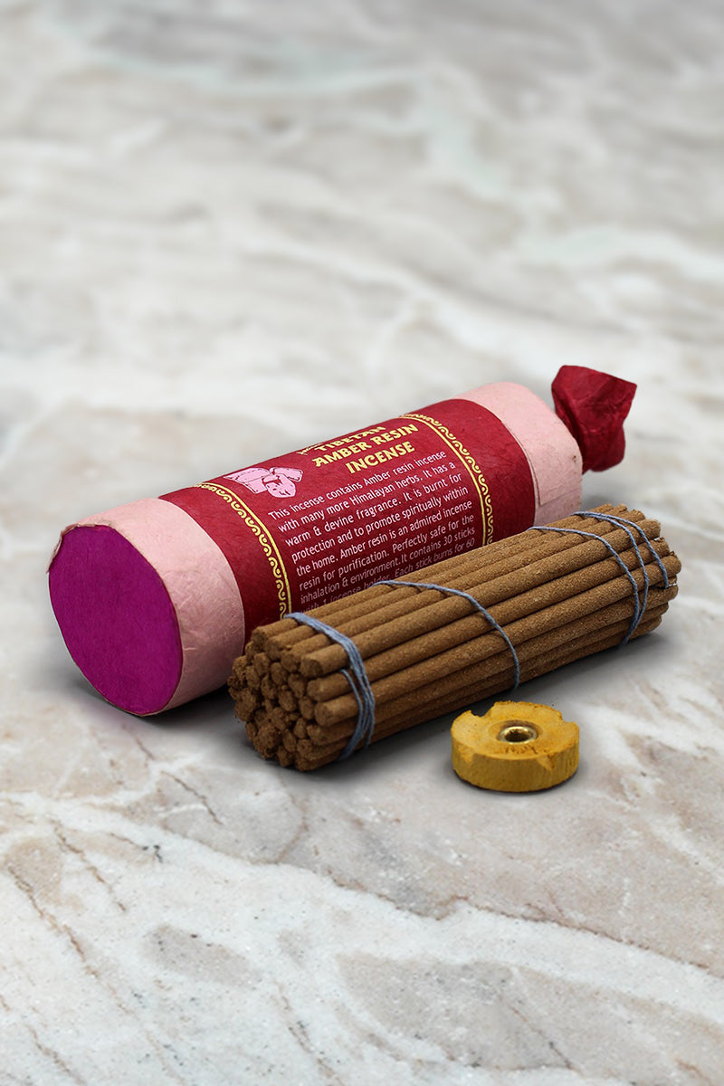 Handmade Ancient Tibetan Amber Resin Incense Sticks from Nepal