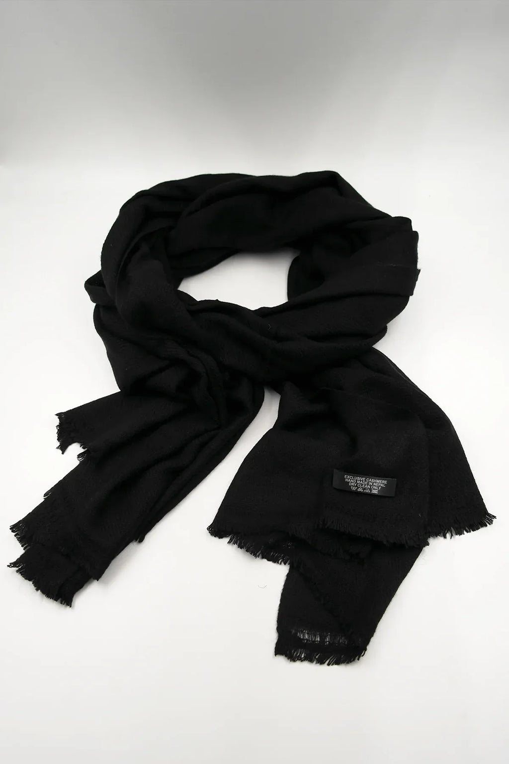 Black Pure Pashmina Shawls for Women - Vajracrafts