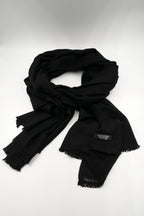 Black Pure Pashmina Shawls for Women - Vajracrafts