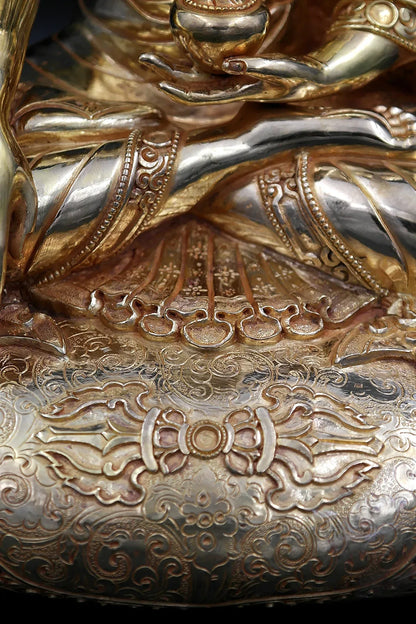 Shakyamuni Buddha Statue in Cushion, 11" - Vajracrafts