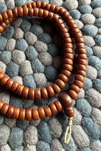 Flat Beads Cut Design Bodhi Meditation Prayer Mala 12mm - Vajracrafts