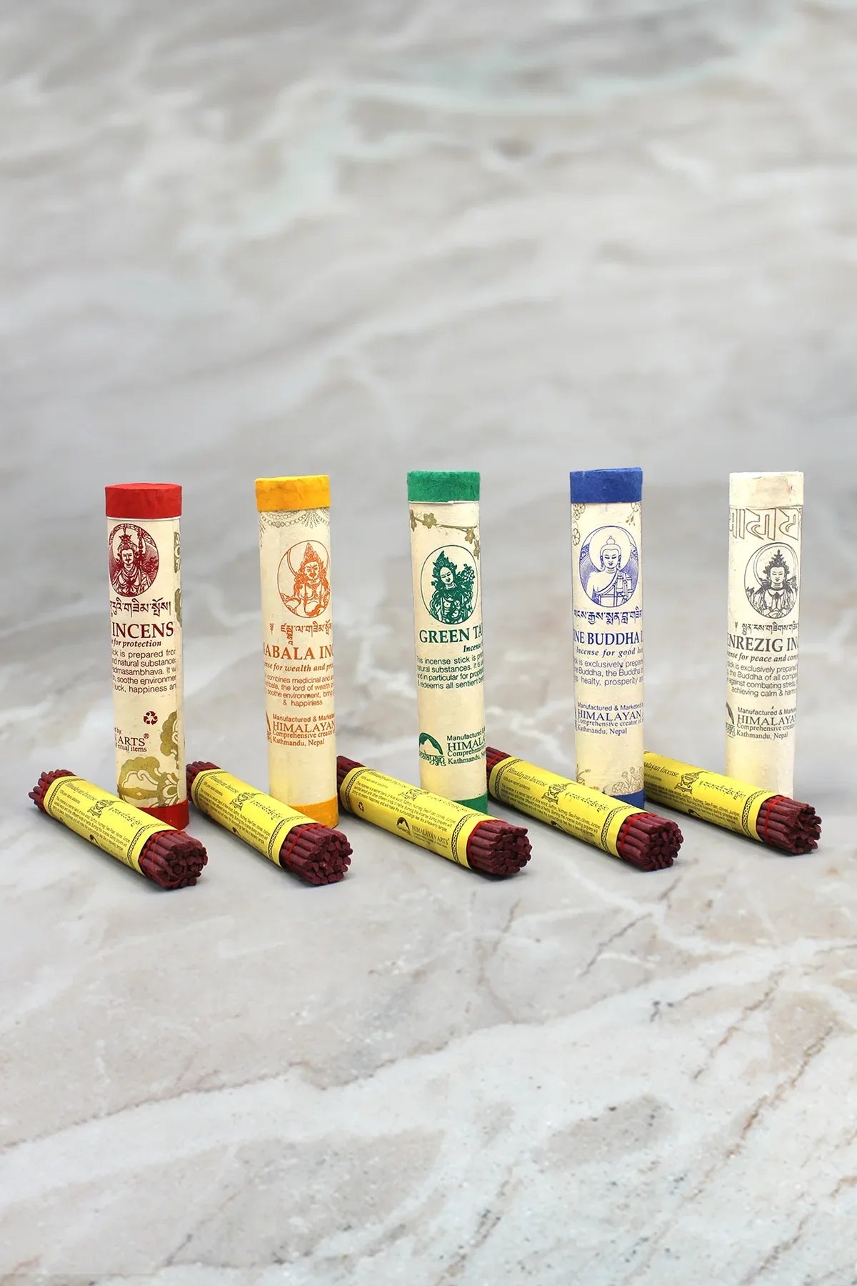 Tibetan Deities Incense Gift Set of five - Vajracrafts