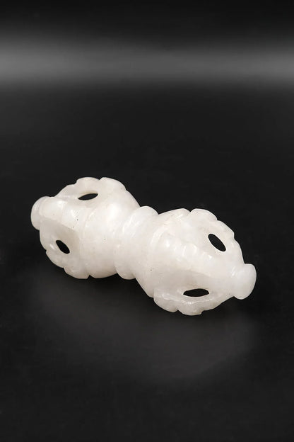The Quartz Crystal Vajra | Handcrafted Tibetan Buddhist Ritual Crystal Dorje - Vajracrafts