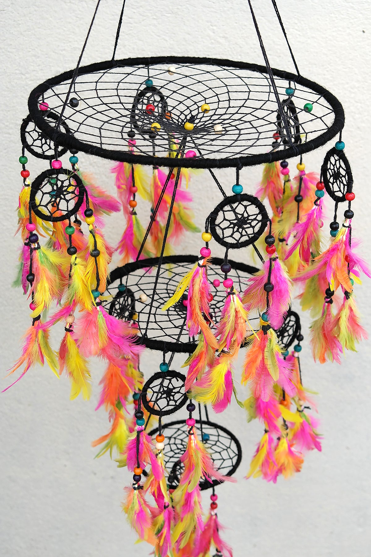 Black Large Handmade Dream Catcher