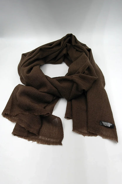 Coffee Color Pashmina Shawls for Women - Vajracrafts