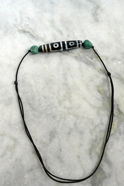 Beautiful Tibetan 4 Eyes Agate Dzi Beads Amulet for Spiritual Empowerment - Vajracrafts